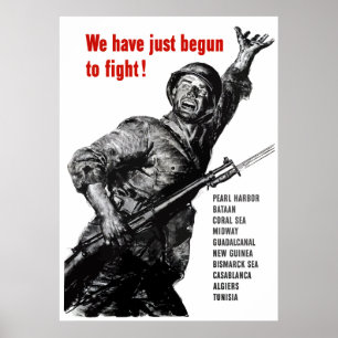 Vi har precis börjat att slåss! poster