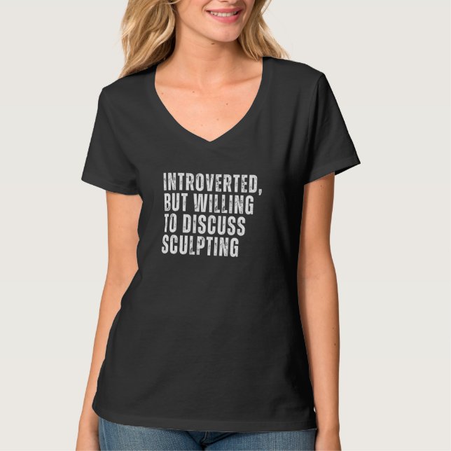 Vi har presenterat, men vi är beredda att diskuter t shirt (Framsida)