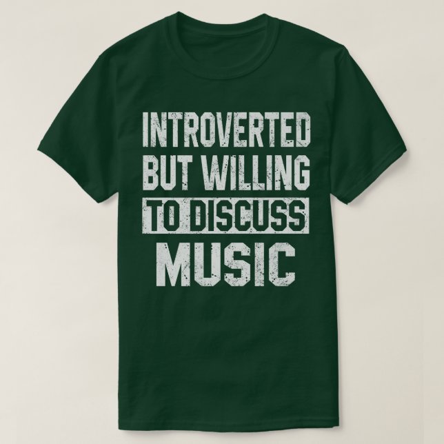 Vi har presenterat, men vill diskutera Music Funny T Shirt (Design framsida)
