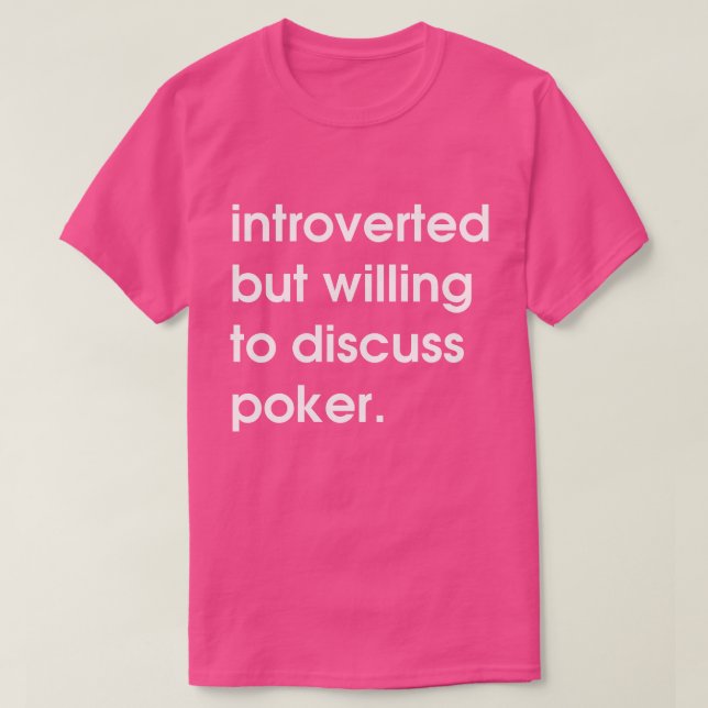 Vi har presenterat poker. t shirt (Design framsida)