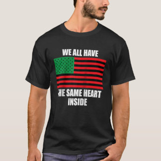 Vi Har Samma Hjärta Inuti Historia Barn Svart G T Shirt