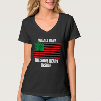 Vi Har Samma Hjärta Inuti Historia Barn Svart G T Shirt
