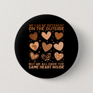 Vi Har Samma Hjärta Inuti Valentine Heart Blac Knapp