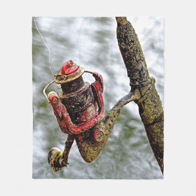 Vi har sett bättre dagar gamla rovfiskar fleecefilt (Framsidan)