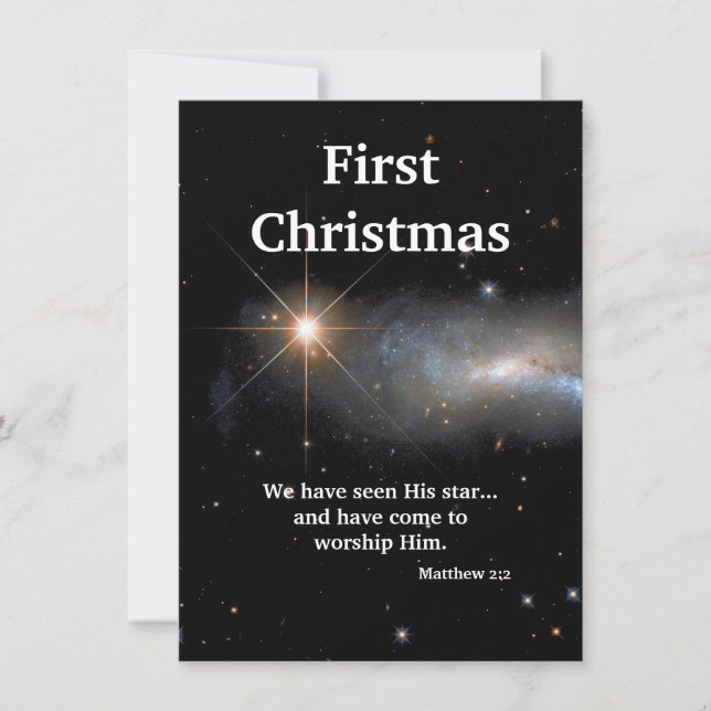 Vi Har Sett Hans Stjärna Julkort (Framsida)