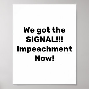 Vi har signalen. Föråldringen! Protest Poster