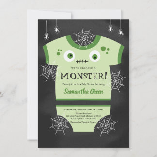 Vi har Skapat en Monster Baby Shower Inbjudningar
