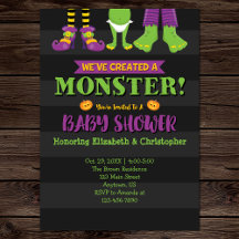 Vi har Skapat en Monster! Halloween Baby Shower