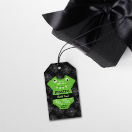"Vi har Skapat en Monster" Halloween Baby Shower Presentetikett