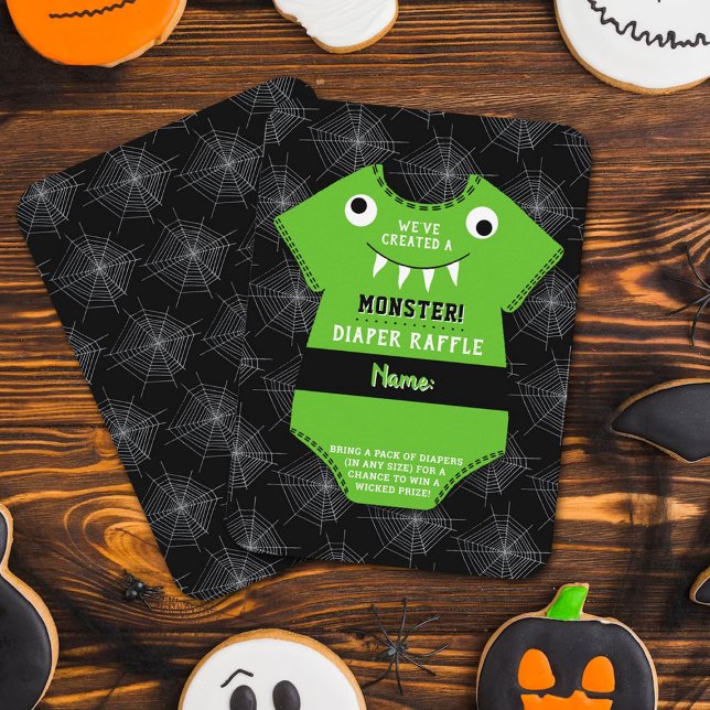 "Vi har Skapat en Monster" Halloween Baby Shower Tilläggskort (Skapare uppladdad)