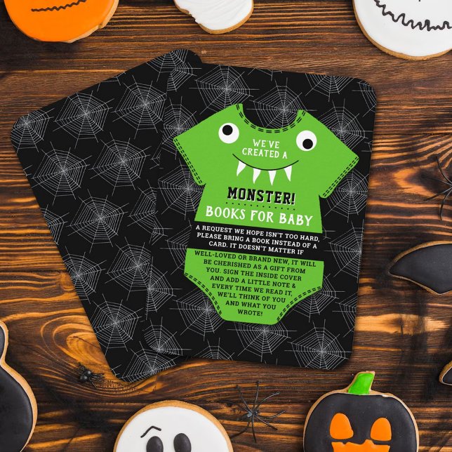 "Vi har Skapat en Monster" Halloween Baby Shower Tilläggskort (Skapare uppladdad)