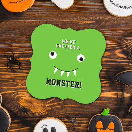 "Vi har Skapat en Monster" Halloween Baby Shower Underlägg Papper