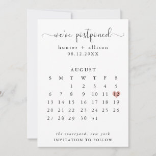 Vi har skjutit upp   Kalender Spara Datumet