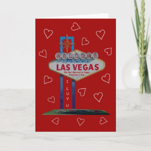 Vi Har som är gift med VEGAS Valentine Day Card Helgkort