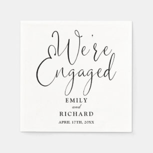 Vi har svartvitt-Förlovningsfest Pappersservett