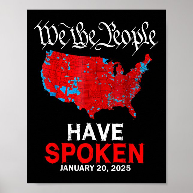 Vi har talat i januari 2025 om Trump El Poster (Framsidan)