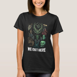 Vi här ute stöder alla dina lokala mytiska krypti t shirt