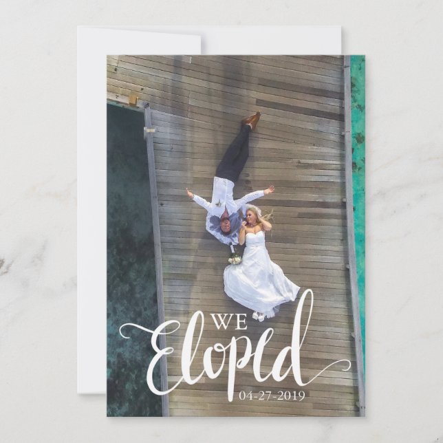 Vi har utökat kungörelsen efter Bröllop Firande Inbjudningar (Framsida)