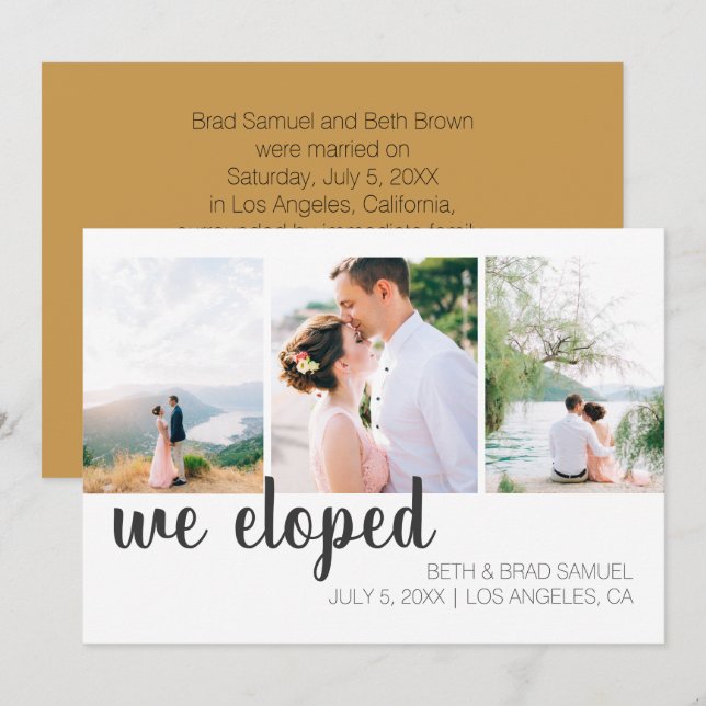 Vi har utvecklat tre fotoannonser meddelande (Fram/baksida)