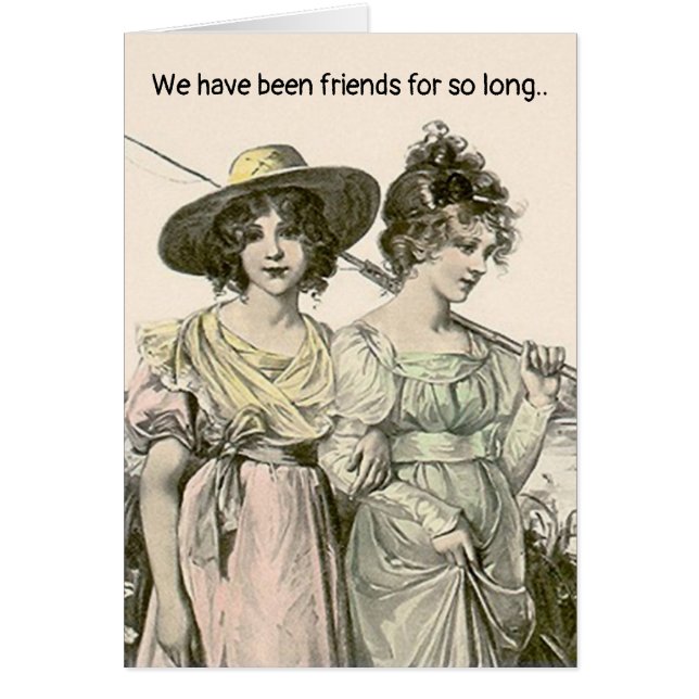 Vi har varit vänner under så lång tid. OBS kort (Framsidan)