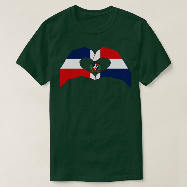 Vi hatar Dominikanska republiken Multinationella p T Shirt (Design framsida)