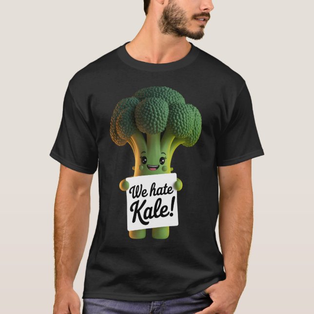 "Vi hatar kale" T Shirt (Framsida)