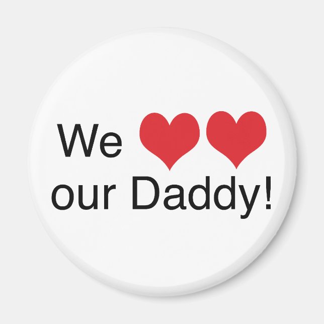 Vi hatar pappa magnet (Framsidan)