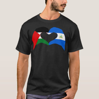 Vi Heart Palestine Nicaragua Patriot Flagga Series T Shirt