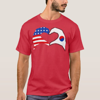Vi Heart USA Korea Patriot Flagga Series T Shirt