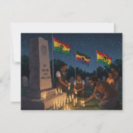 Vi hedrar våra förfäder. Junelfte Vykort