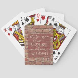 Vi Herren - Joshua 24:15 Casinokort