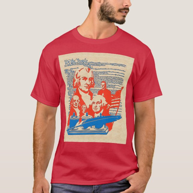Vi... Historiskt Amerikanska Figurer T Shirt (Framsida)