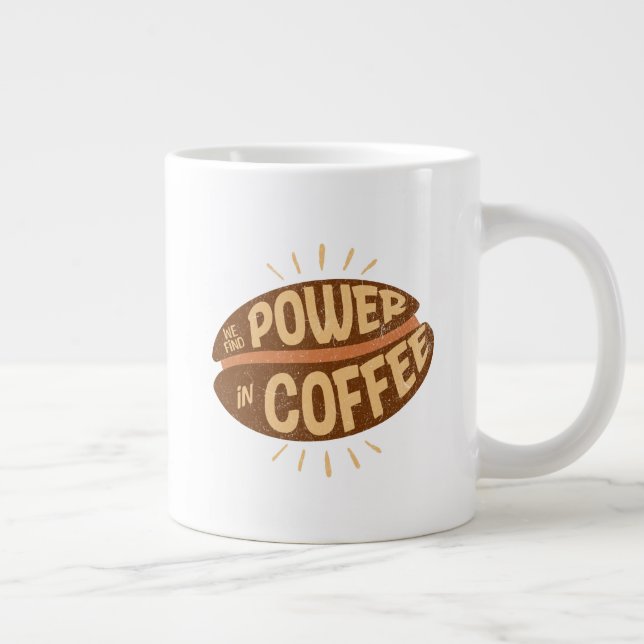 Vi hittar KRAFT i kaffe Jumbo Mugg (Höger)