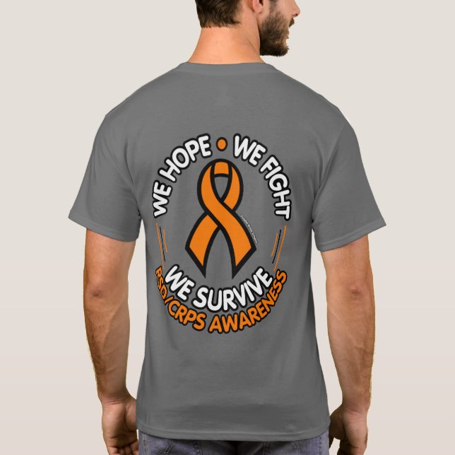 Vi hoppas att vi Överlever...RSD/CRPS T Shirt (Baksida)