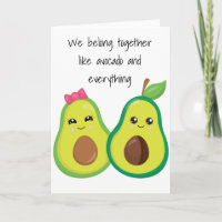 Vi hör ihop Love Avocado Rolig årsdag