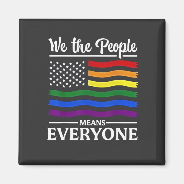 Vi i Elaket Människor alla HGBTQ-Pridet i månaden Magnet (Framsidan)