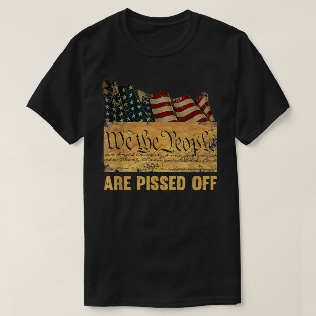 Vi i folket är besvikna över konstitutionen tidiga t shirt (Design framsida)
