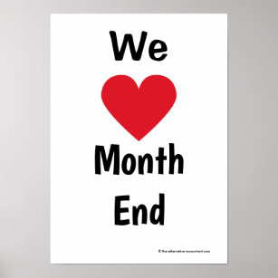 Vi i Kärlek Month End Motivational Accounting Team Poster