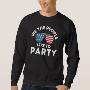 Vi i Vintagen Party tycker om USA Lång Ärmad Tröja