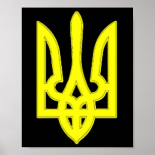 Vi jag älskar ukrainska ukrainska flaggan stolt öv poster