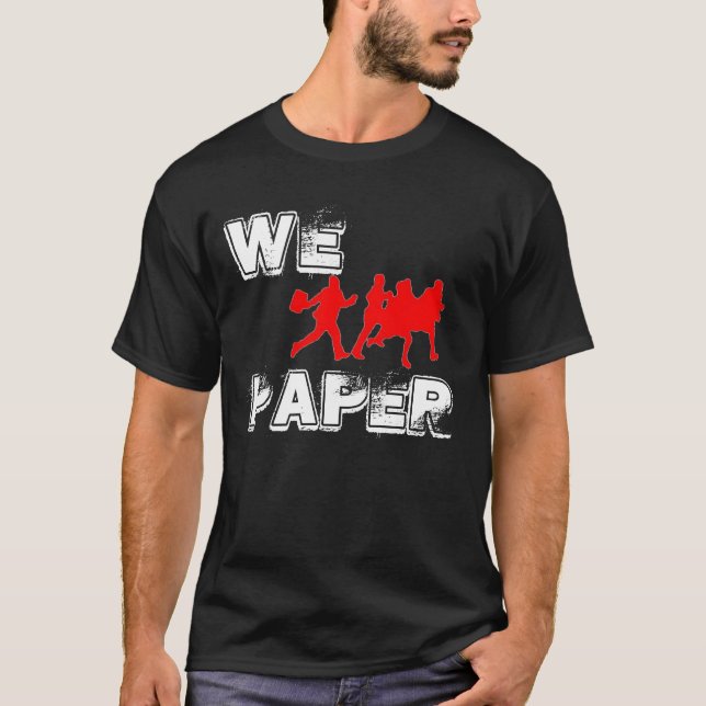 Vi jagar papper Blk. Tröja (Framsida)