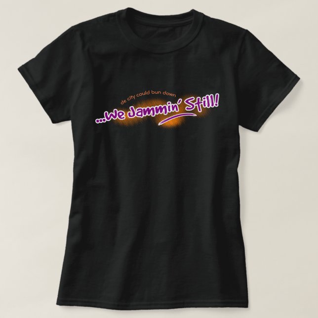 Vi Jammin'still (redigerbart) T-shirt (Design framsida)