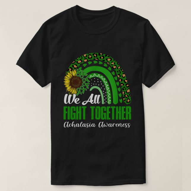Vi kämpar alla tillsammans med ACHALASIA AWARENESS T Shirt (Design framsida)