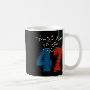 Vi kämpar mot Kamala Harris 2024 för USA:s preside Kaffemugg