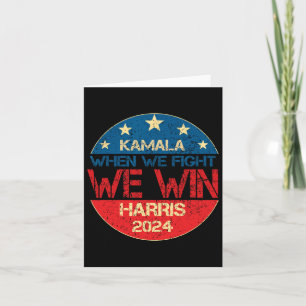 Vi kämpar mot Kamala Harris 2024 för USA:s preside Kort
