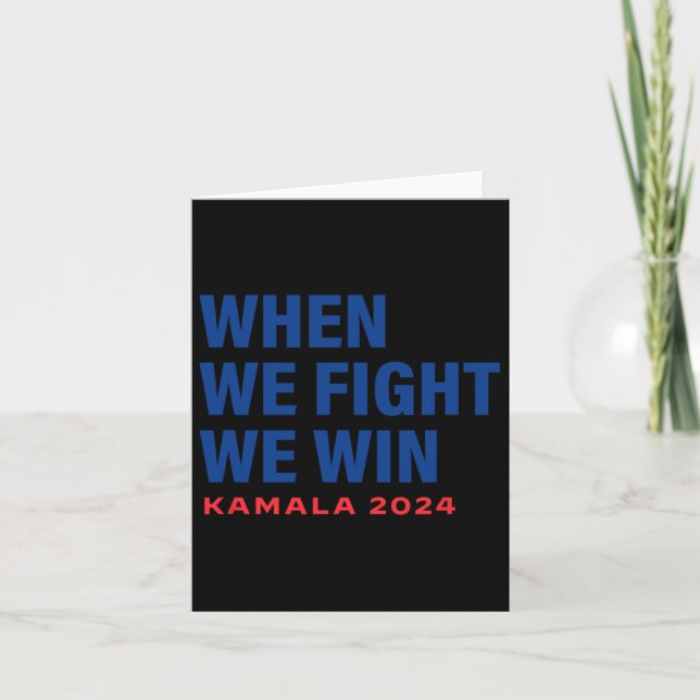 Vi kämpar mot president 2024 V Kort (Framsida)