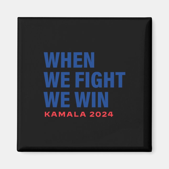 Vi kämpar mot president 2024 V Magnet (Framsidan)