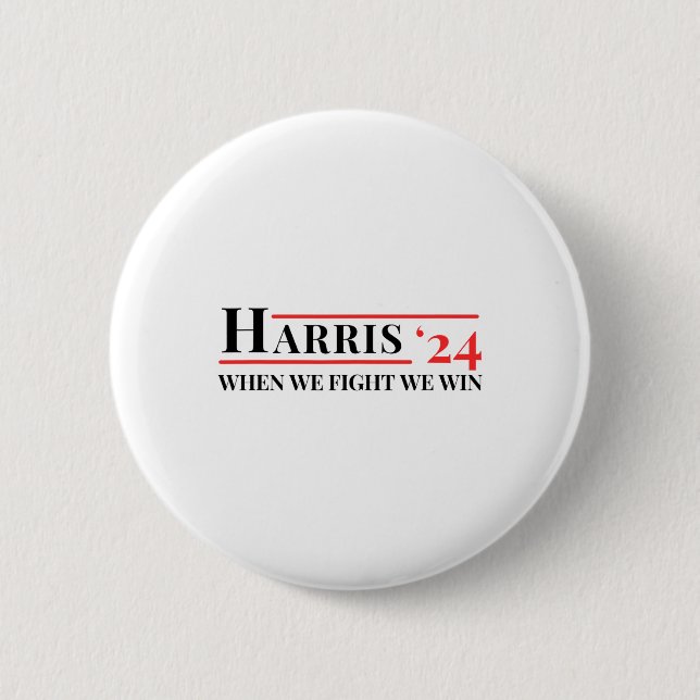 Vi kämpar mot "Vi" 24 Harris 2024 Patriotic Me Knapp (Framsida)