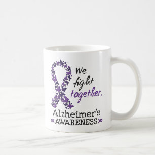 Vi kämpar tillsammans - Alzheimers medvetenhet Kaffemugg
