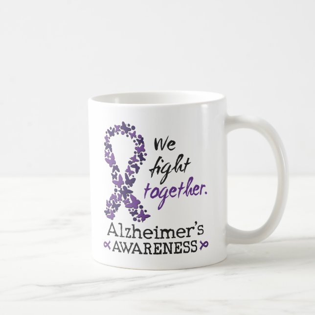 Vi kämpar tillsammans - Alzheimers medvetenhet Kaffemugg (Höger)